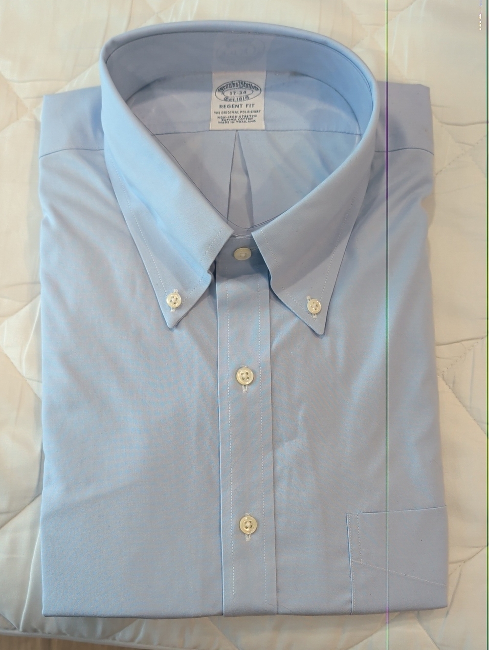 Brooks Brothers Light Blue Button-Down Dress Shirt